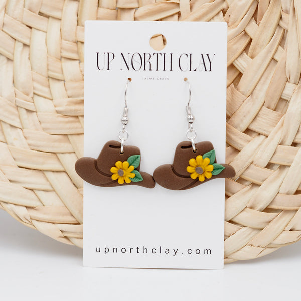 Cowgirl Boots and Hats with yellow sunflower