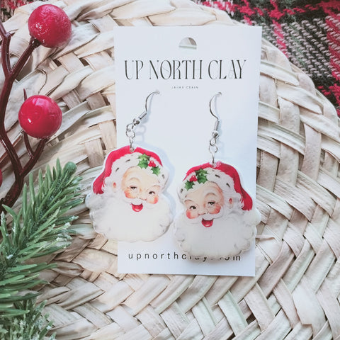 Vintage Santa Dangle
