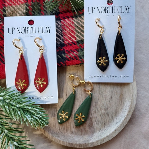 Snowflake Holiday Earrings