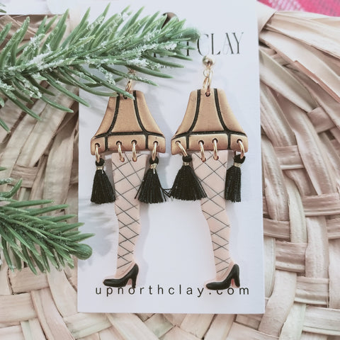Leg Lamp Earrings
