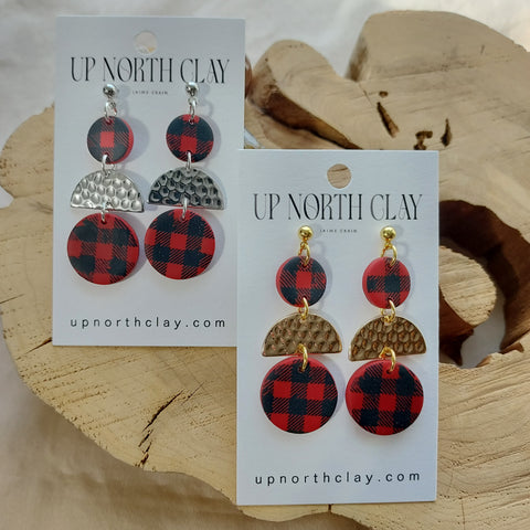 Buffalo Plaid Dangles