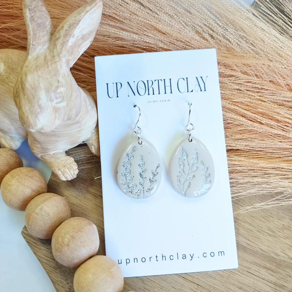 Botanical Easter Eggs with Bow tops or French wires