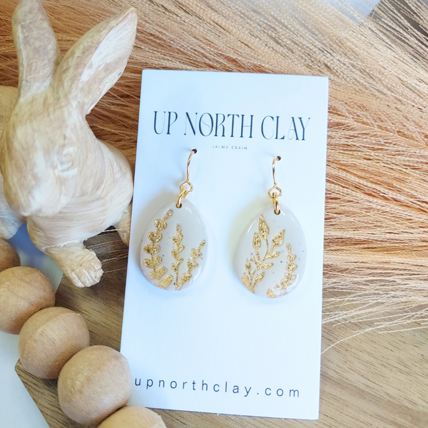 Botanical Easter Eggs with Bow tops or French wires